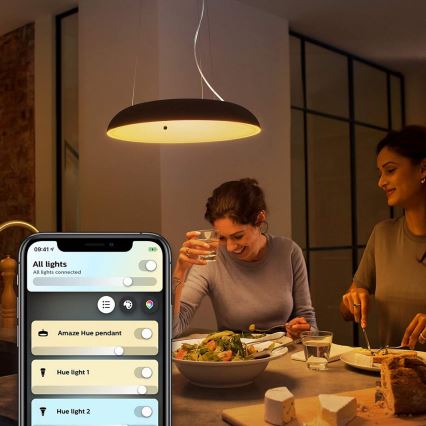 Philips - LED Dimmable chandelier on a string Hue AMAZE LED/39W/230V + remote control
