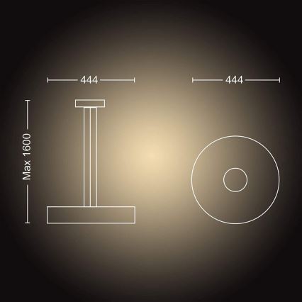 Philips - LED Dimmable chandelier on a string Hue FAIR LED/33,5W/230V + remote control