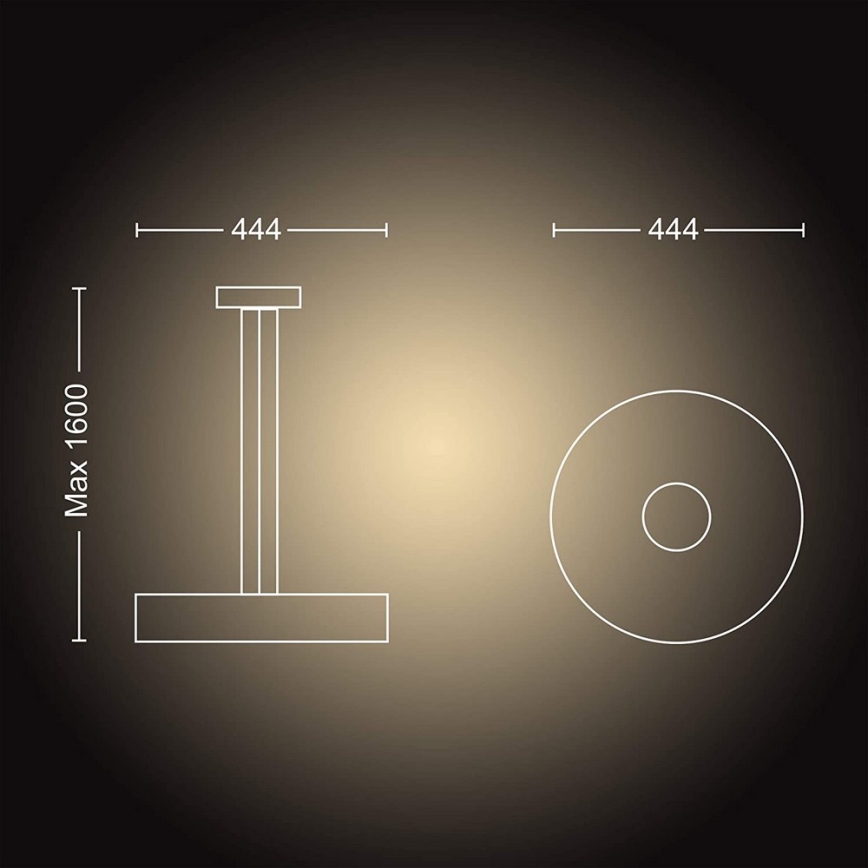 Philips - LED Dimmable chandelier on a string Hue FAIR LED/33,5W/230V + remote control