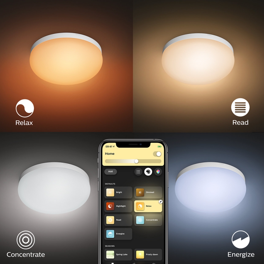 Philips 40905/31/P9 - LED Ceiling light HUE FLOURISH LED/32W/230V