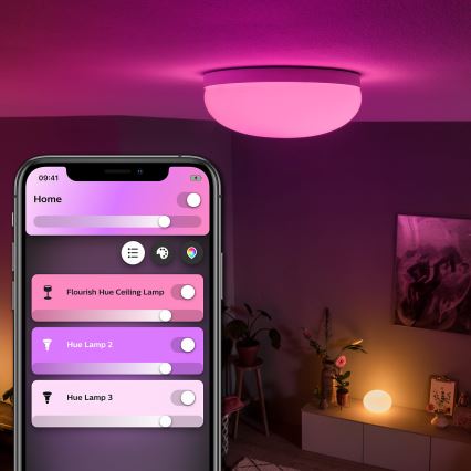 Philips 40905/31/P9 - LED Ceiling light HUE FLOURISH LED/32W/230V