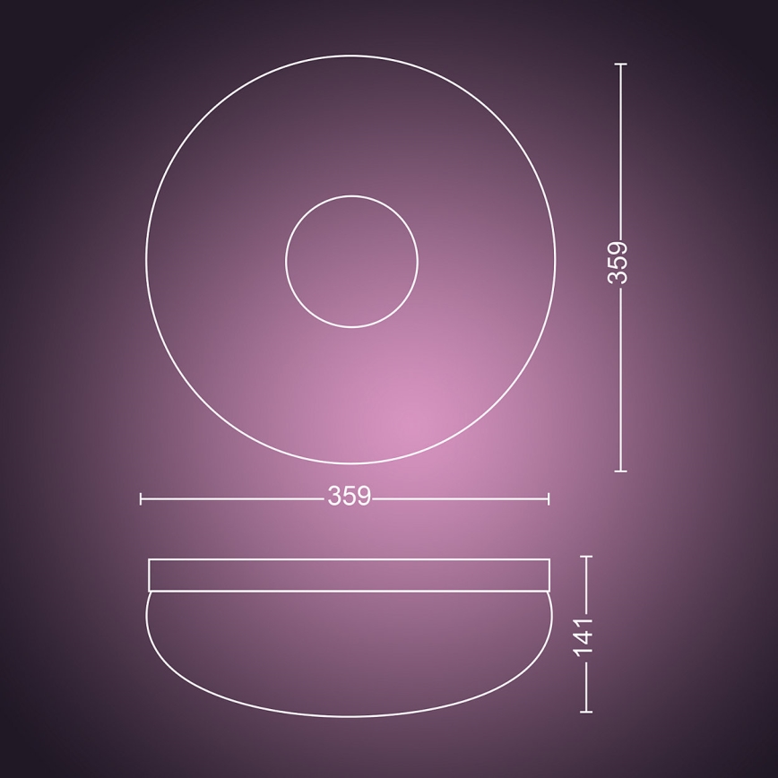 Philips 40905/31/P9 - LED Ceiling light HUE FLOURISH LED/32W/230V