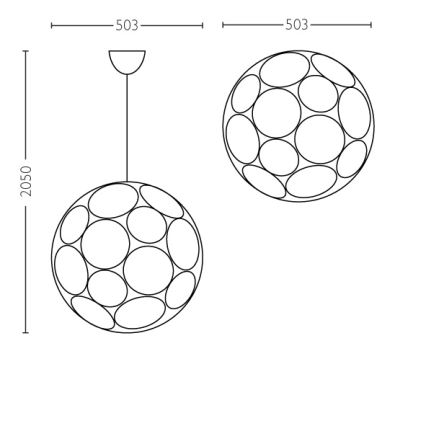 Philips - Ceiling pendant light E27/60W/230V