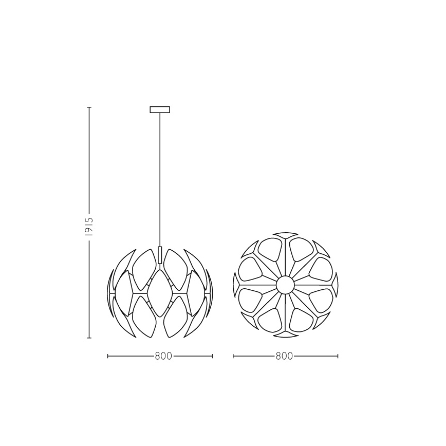 Philips - Ceiling pendant light E27/60W/230V