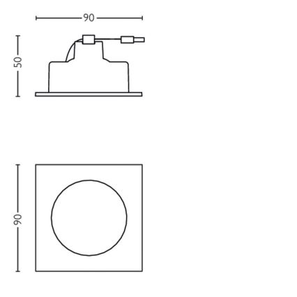 Philips 50123/31/P0 - SET 3x LED Dimming Recessed ceiling light MYLIVING CASEMENT LED/4,5W/230V