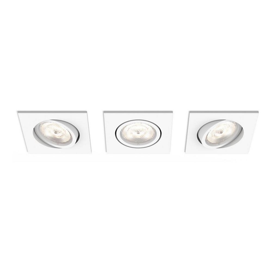 Philips 50123/31/P0 - SET 3x LED Dimming Recessed ceiling light MYLIVING CASEMENT LED/4,5W/230V