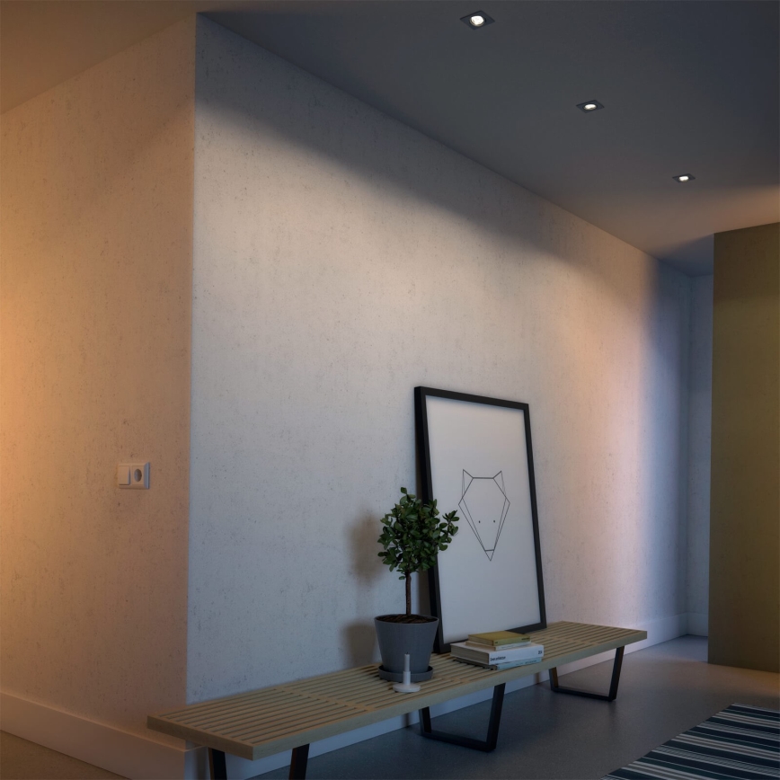 Philips 50123/87/P0 - PACK 3x LED Dimmable recessed light CASEMENT LED/4,5W/230V
