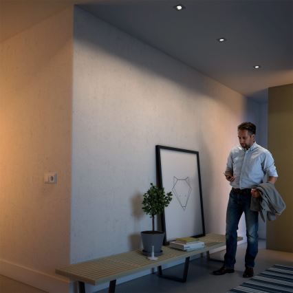 Philips 50123/87/P0 - PACK 3x LED Dimmable recessed light CASEMENT LED/4,5W/230V