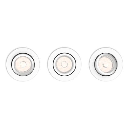 Philips - SET 3x Recessed light 1xGU10/5,5W/230V