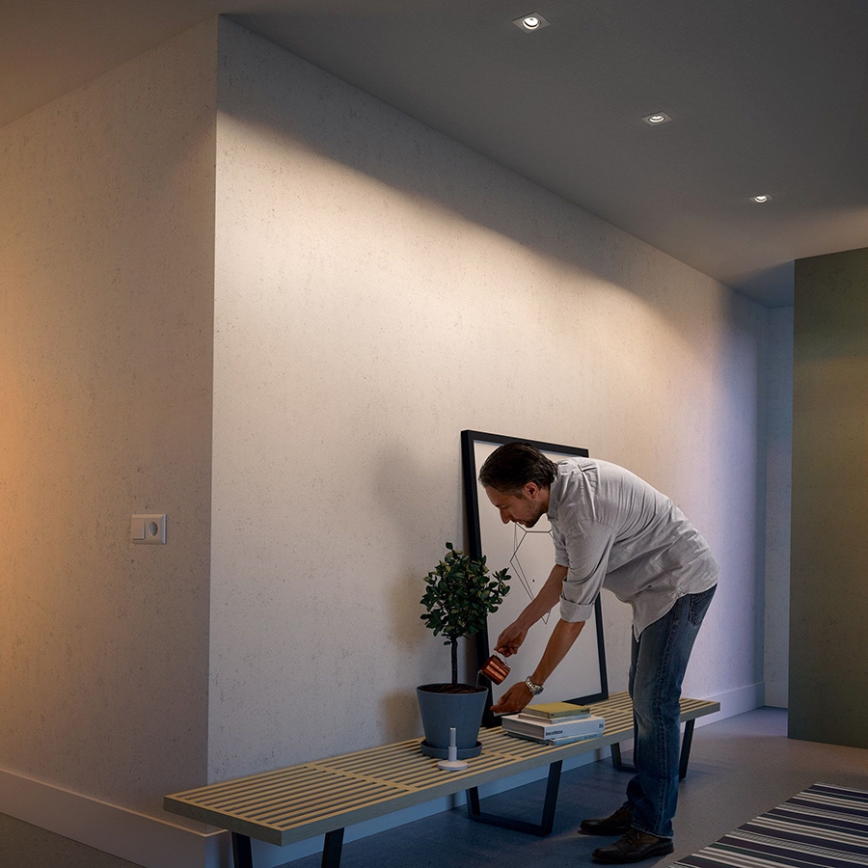 Philips - Set of 3 recessed ceiling lights 1xGU10/5,5W/230V