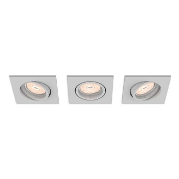 Philips 50193/87/PN - SET 3x Recessed light ENNEPER 1xGU10/5,5W/230V