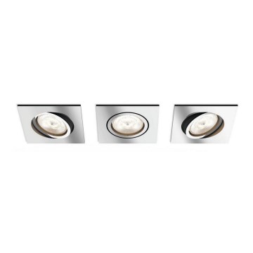 Philips  50393/11/P0 - SET 3x LED Dimming suspended ceiling light SHELLBARK LED/4,5W/230V