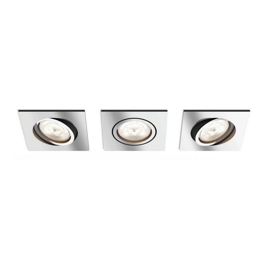 Philips  50393/11/P0 - SET 3x LED Dimming suspended ceiling light SHELLBARK LED/4,5W/230V