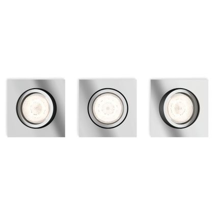Philips  50393/11/P0 - SET 3x LED Dimming suspended ceiling light SHELLBARK LED/4,5W/230V
