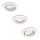 Philips 50393/31/PN - Set of 3 DONEGAL recessed downlights, 1x GU10 / 5.5W / 230V
