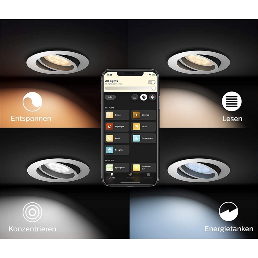 Philips - LED Dimmable light Hue 1xGU10/5W/230V