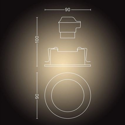 Philips - LED Dimmable light Hue 1xGU10/5W/230V