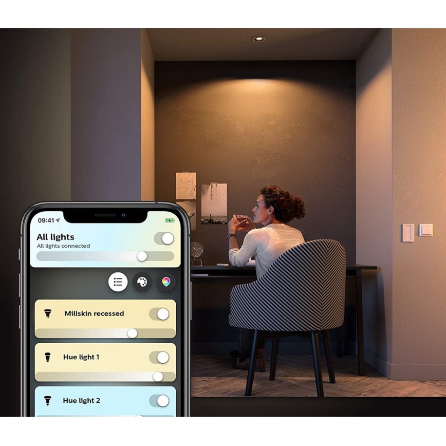 Philips  - LED Dimming light Hue MILLISKIN 1xGU10/5W/230V
