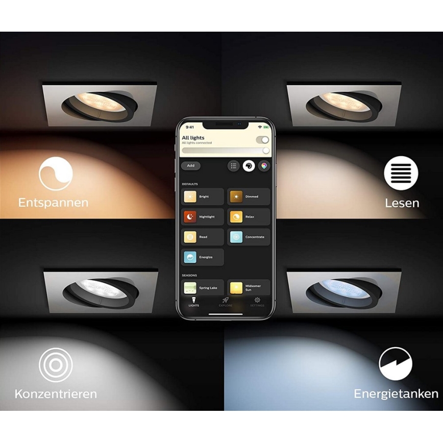 Philips  - LED Dimming light Hue MILLISKIN 1xGU10/5W/230V