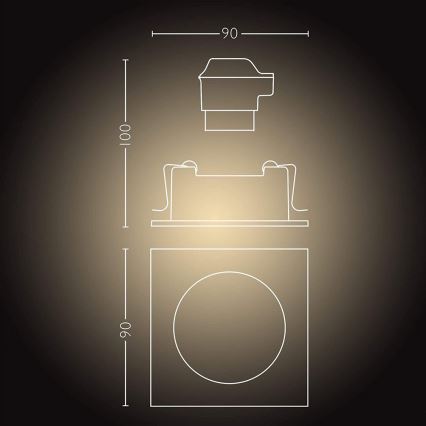 Philips  - LED Dimming light Hue MILLISKIN 1xGU10/5W/230V