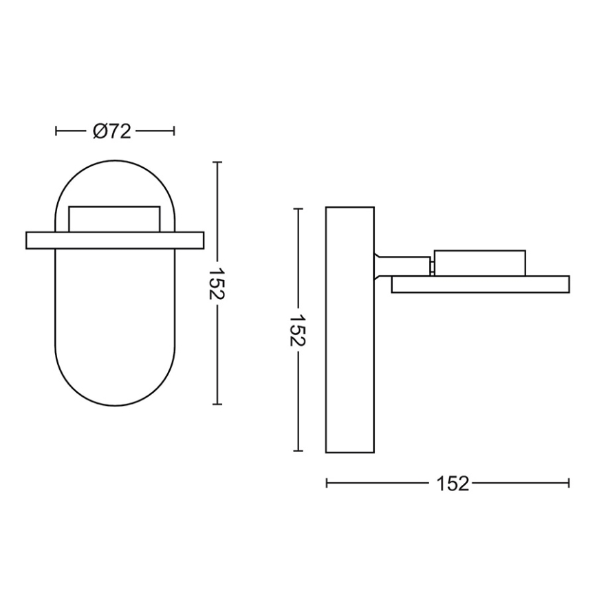 Philips - LED Dimming spotlight 1xLED/4,5W/230V