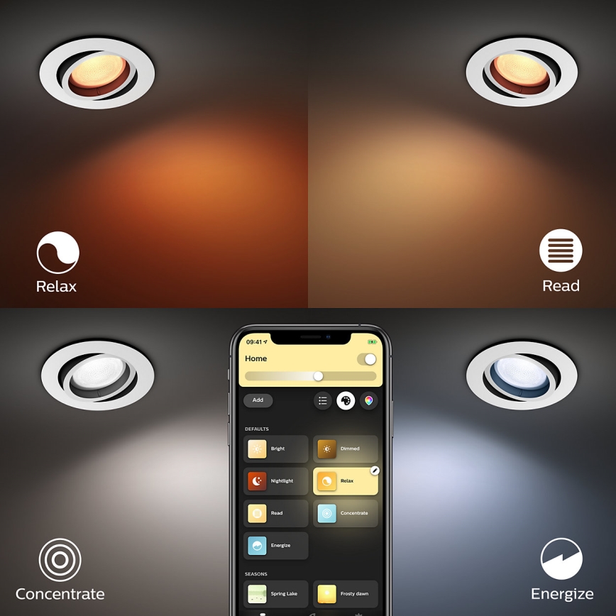 Philips 50451/31/P7 - LED RGB Recessed light CENTURA 1xGU10/5,7W/230V24V