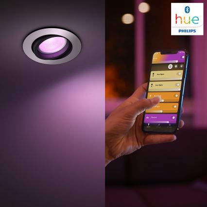 Philips 50451/48/P7 - LED RGB Recessed light HUE CENTURA 1xGU10/5,7W/230V