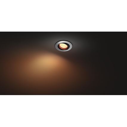 Philips 50451/48/P7 - LED RGB Recessed light HUE CENTURA 1xGU10/5,7W/230V