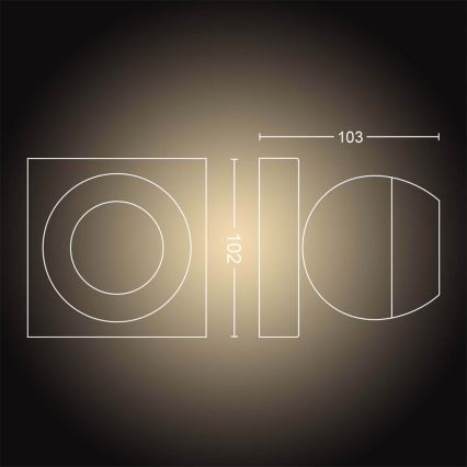Philips - LED Dimmable spotlight Hue BUCKRAM 1xGU10/5W/230V