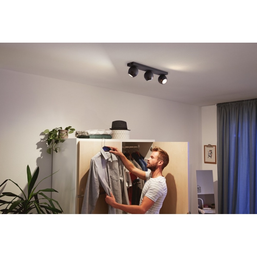 Philips - LED Dimmable spotlight Hue BUCKRAM 3xGU10/5W/230V + remote control
