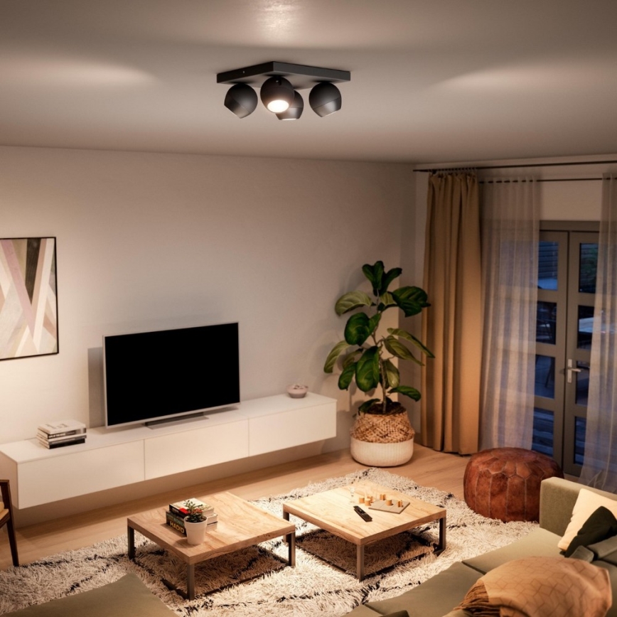 Philips - LED Dimmable spotlight Hue BUCKRAM 4xGU10/5W/230V + remote control