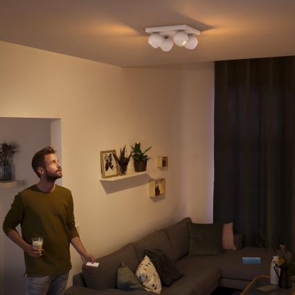 Philips - LED Dimmable spotlight Hue BUCKRAM 4xGU10/5W/230V + remote control