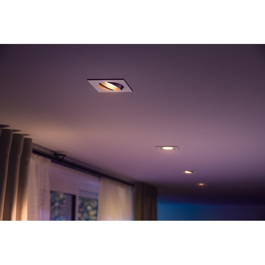 Philips 50551/31/P7 - LED RGB Recessed light HUE CENTURA 1xGU10/5,7W/230/24V
