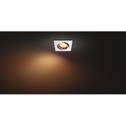 Philips 50551/31/P7 - LED RGB Recessed light HUE CENTURA 1xGU10/5,7W/230/24V