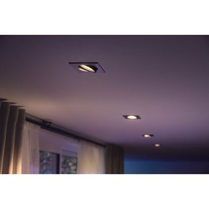 Philips 50551/48/P7 - LED RGB Recessed light HUE CENTURA 1xGU10/5,7W/230/24V
