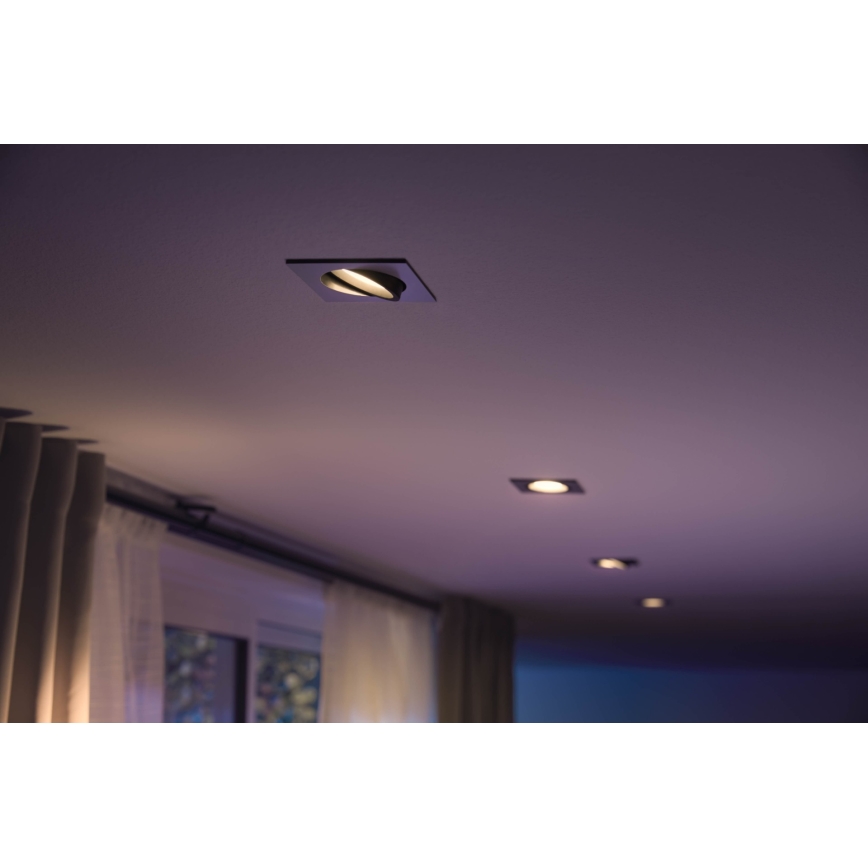 Philips 50551/48/P7 - LED RGB Recessed light HUE CENTURA 1xGU10/5,7W/230/24V