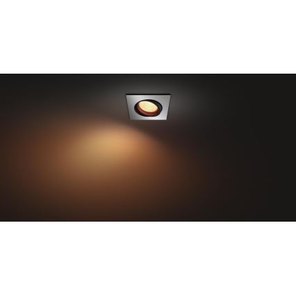 Philips 50551/48/P7 - LED RGB Recessed light HUE CENTURA 1xGU10/5,7W/230/24V