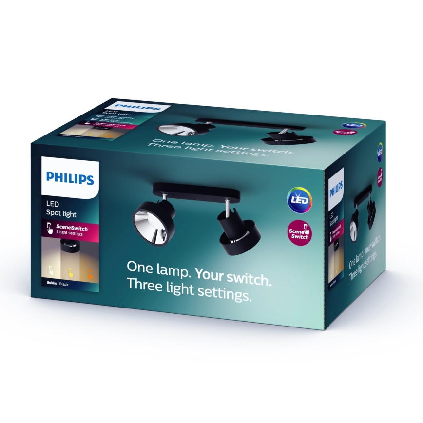 Philips 50602/30/P0 - LED Dimmable spotlight BUKKO 2xLED/4,5W/230V