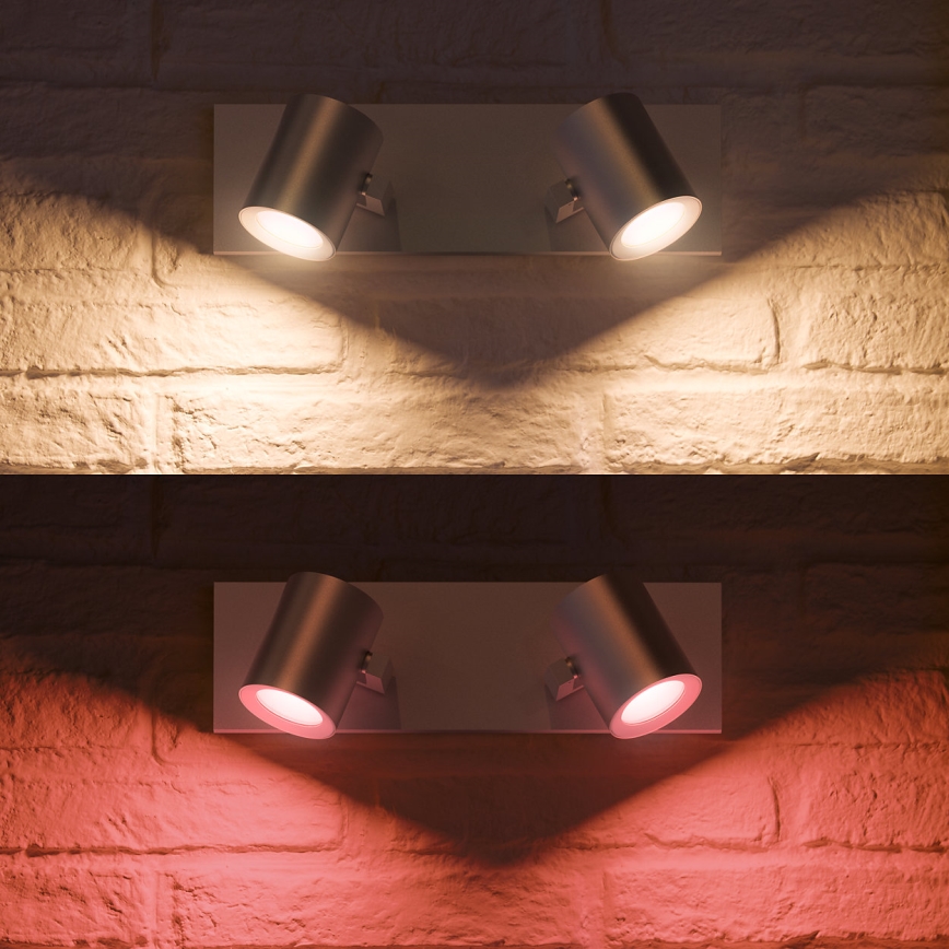 Philips 50622/48/P7 - LED Spotlight HUE ARGENA 2xGU10/5,7W/230V