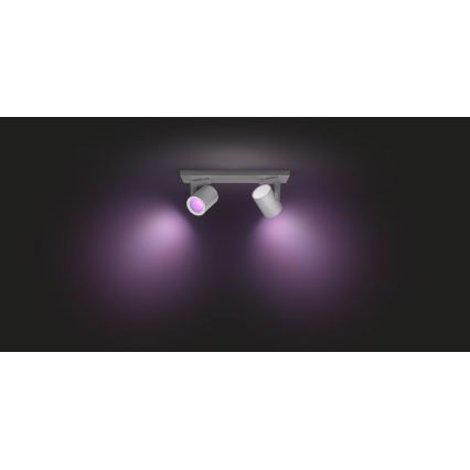 Philips 50622/48/P7 - LED Spotlight HUE ARGENA 2xGU10/5,7W/230V