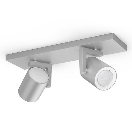 Philips 50622/48/P7 - LED Spotlight HUE ARGENA 2xGU10/5,7W/230V