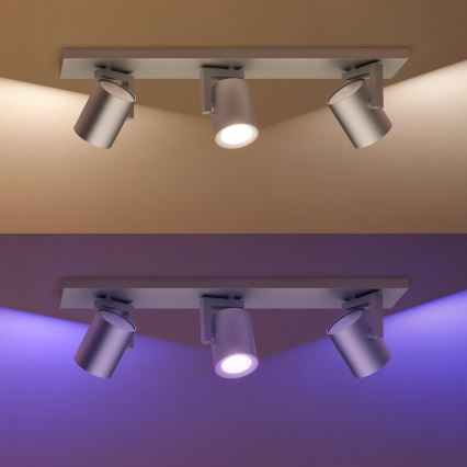Philips 50623/48/P7 - LED Spotlight HUE ARGENA 3xGU10/5,7W/230V
