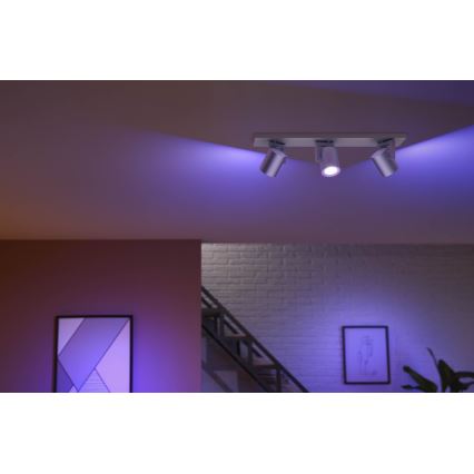 Philips 50623/48/P7 - LED Spotlight HUE ARGENA 3xGU10/5,7W/230V