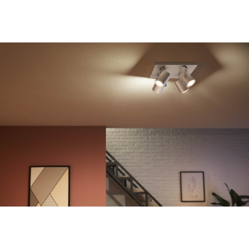 Philips 50624/48/P7 - LED Spotlight HUE ARGENA 4xGU10/5,7W/230V