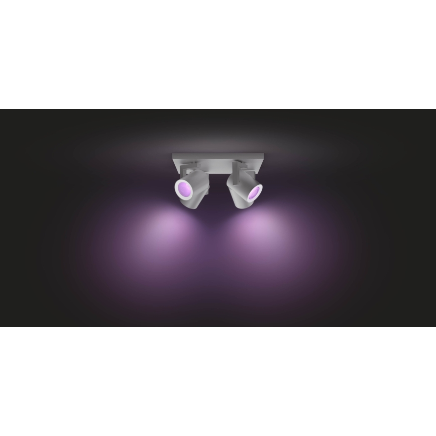 Philips 50624/48/P7 - LED Spotlight HUE ARGENA 4xGU10/5,7W/230V