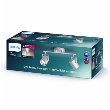 Philips 50662/14/P0 - LED Spotlight BYRE 2xLED/4,3W/230V 2200/2500/2700K