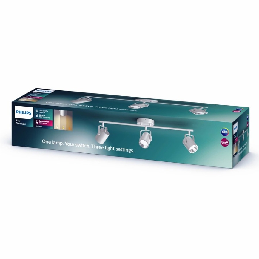 Philips - LED Spotlight 3xLED/4,3W/230V 2200/2500/2700K