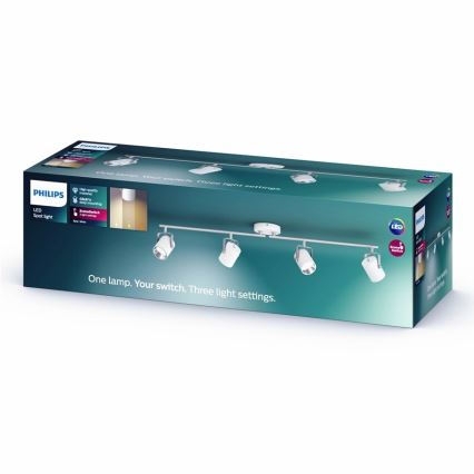 Philips - LED Spotlight 4xLED/4,3W/230V 2200/2500/2700K