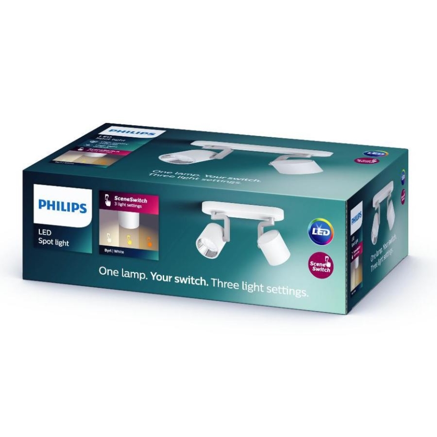 Philips - LED Dimmable spotlight 2xLED/4.5W/230V
