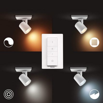 Philips - LED Dimmable light Hue RUNNER 1xGU10/5W/230V + remote control